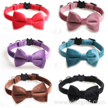 Friendly Luxury Small Pet Cat Bow Tie Collar